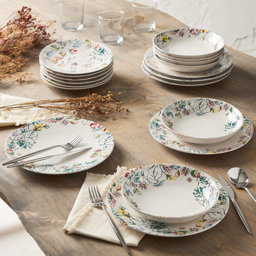 Show details for Service à vaisselle GrèsLe lot de 18 piècesGamme À TRAVERS CHAMPSDécor fleurs, en reliefAvec 6 assiettes plates Ø 27 cm, 6 assiettes creuses Ø 20.5 cm et 6 assiettes à dessert Ø 20.5 cm Picture of Service à vaisselle GrèsLe lot de 18 piècesGamme À TRAVERS CHAMPSDécor fleurs, en reliefAvec 6 assiettes plates Ø 27 cm, 6 assiettes creuses Ø 20.5 cm et 6 assiettes à dessert Ø 20.5 cm