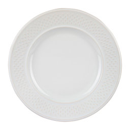 Show details for Assiette Plate Modèle Grain de Riz - Faïence Blanche - Ø 27 cm Picture of Assiette Plate Modèle Grain de Riz - Faïence Blanche - Ø 27 cm