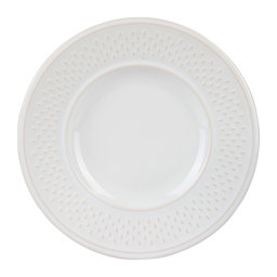 Show details for Assiette à Dessert Modèle Grain de Riz - Faïence Blanche - Ø 21 cm Picture of Assiette à Dessert Modèle Grain de Riz - Faïence Blanche - Ø 21 cm