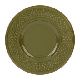 Show details for Assiette à Dessert Modèle Grain de Riz - Faïence Kaki - Ø 21 cm Picture of Assiette à Dessert Modèle Grain de Riz - Faïence Kaki - Ø 21 cm