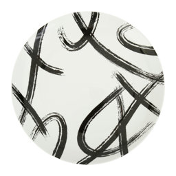 Show details for Assiette plate Porcelaine Gamme L'ART DU GESTE Ø 26.5 cm Coloris Blanc-noir Picture of Assiette plate Porcelaine Gamme L'ART DU GESTE Ø 26.5 cm Coloris Blanc-noir