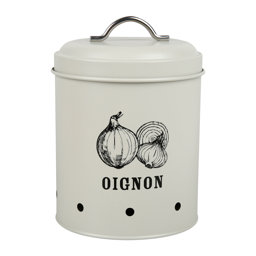 Show details for Boîte de rangement Fer Gamme TROUVAILLES DE GRAND-MERE Ø 13.5 cm H 19 cm Coloris Beige Décor Oignon Picture of Boîte de rangement Fer Gamme TROUVAILLES DE GRAND-MERE Ø 13.5 cm H 19 cm Coloris Beige Décor Oignon