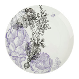 Show details for Assiette plate Porcelaine Gamme DANS MON JARDIN Ø 26.5 cm Coloris Bleu-noir Picture of Assiette plate Porcelaine Gamme DANS MON JARDIN Ø 26.5 cm Coloris Bleu-noir