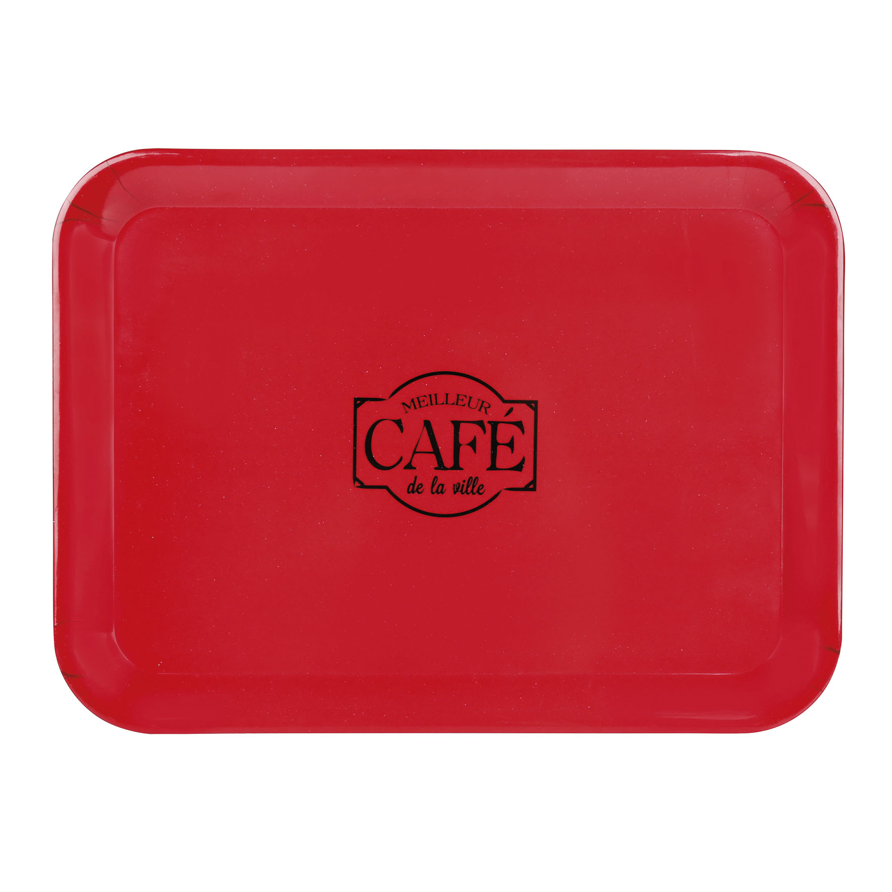 Show details for Plateau Mélamine L 43.5 cm l 32.5 cm Coloris Rouge Décor Bistrot Picture of Plateau Mélamine L 43.5 cm l 32.5 cm Coloris Rouge Décor Bistrot