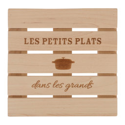 Show details for Dessous de plat Bouleau FSC Gamme TROUVAILLES DE GRAND-MERE L 18 cm l 18 cm H 1.5 cm Décor Texte Picture of Dessous de plat Bouleau FSC Gamme TROUVAILLES DE GRAND-MERE L 18 cm l 18 cm H 1.5 cm Décor Texte