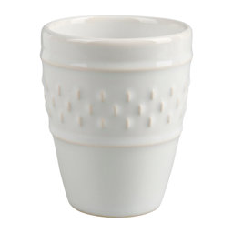 Show details for Gobelet 9 cl Faïence Gamme GRAIN DE RIZ Ø 5.5 cm H 7 cm Coloris Blanc Picture of Gobelet 9 cl Faïence Gamme GRAIN DE RIZ Ø 5.5 cm H 7 cm Coloris Blanc