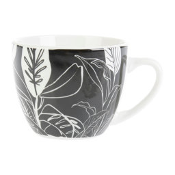 Show details for Tasse 10 cl Porcelaine Gamme ESQUISSE VEGETALE Ø 6.5 cm H 5.5 cm Coloris Blanc-noir Picture of Tasse 10 cl Porcelaine Gamme ESQUISSE VEGETALE Ø 6.5 cm H 5.5 cm Coloris Blanc-noir