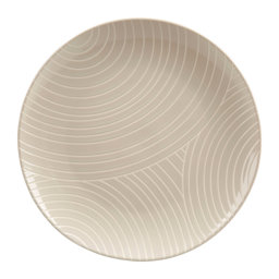 Show details for Assiette plate Grès Gamme MURMURE GRAPHIQUE Ø 27 cm Coloris Beige Décor Relief Picture of Assiette plate Grès Gamme MURMURE GRAPHIQUE Ø 27 cm Coloris Beige Décor Relief