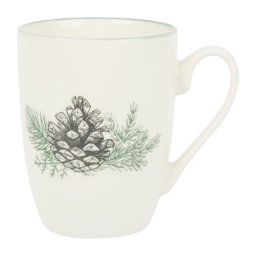 Show details for Mug 34 cl New bone Gamme BLANC NATURE Ø 8 cm H 10 cm Coloris Blanc Décor Pomme de pin Picture of Mug 34 cl New bone Gamme BLANC NATURE Ø 8 cm H 10 cm Coloris Blanc Décor Pomme de pin