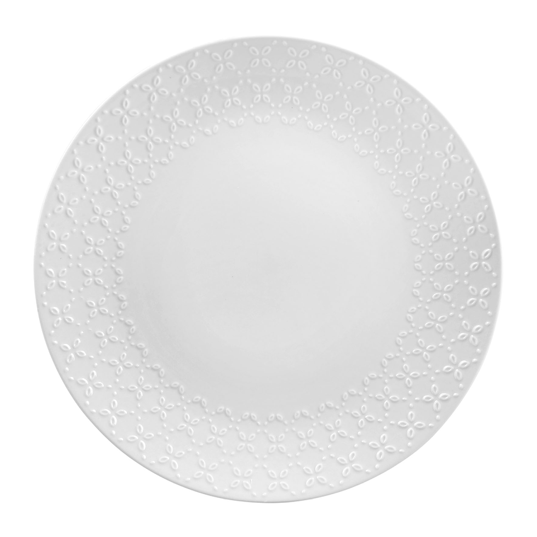 Picture of Assiette de présentation Porcelaine Gamme CALAIS CAUDRY Ø 30.5 cm Coloris Blanc Décor Fleur