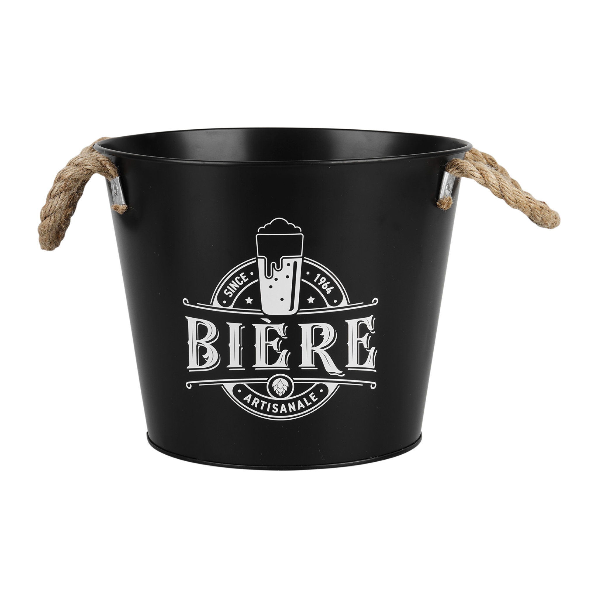 Picture of Seau à Bière en étain 5 L avec anse en corde