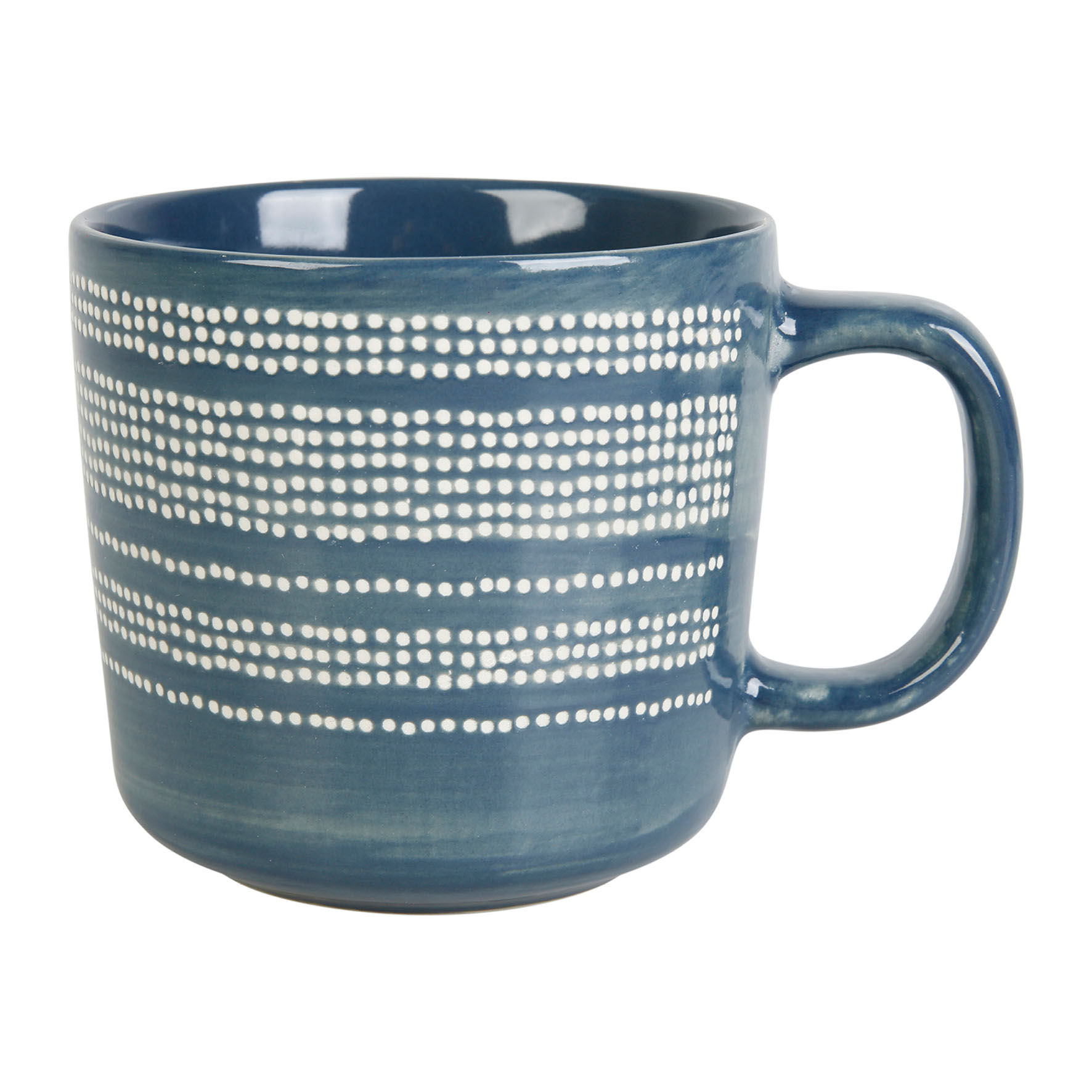 Picture of Mug 43 cl Grès Gamme SUIVEZ L'ARTISTE Ø 9 cm H 9 cm Coloris Bleu