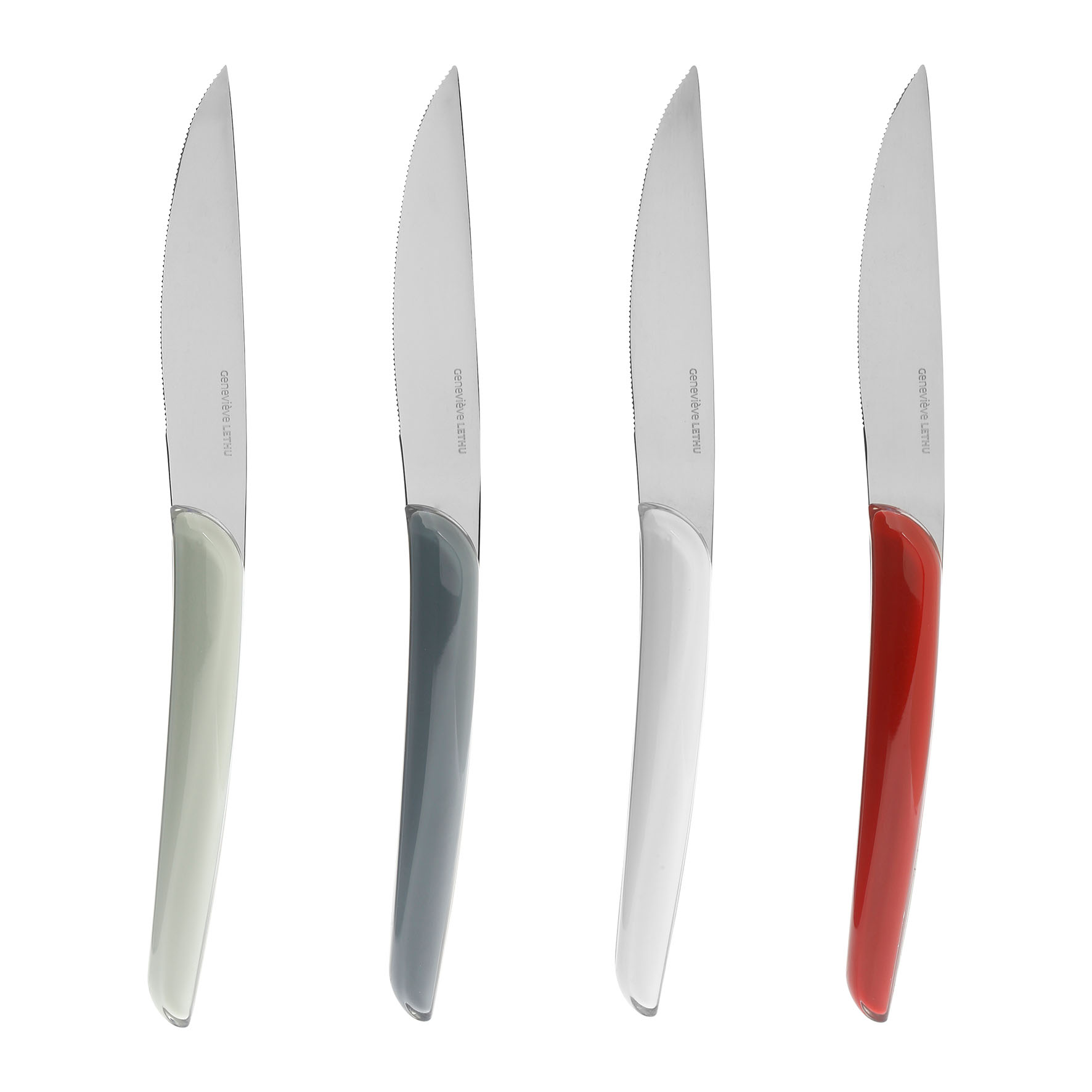 Picture of Couteau à steack Inox Gamme ALLUREL 22.5 cm Avec manche en plastique Le lot de 4 pièces